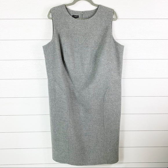 Talbots Dresses & Skirts - Talbots Wool Blend Shift Dress Sleeveless Gray 18W